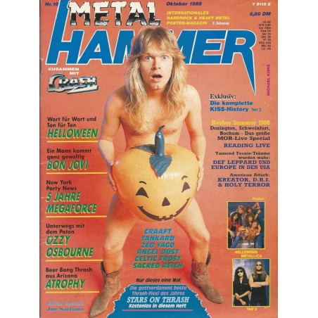 Metal Hammer Heft 10 Oktober von 1988