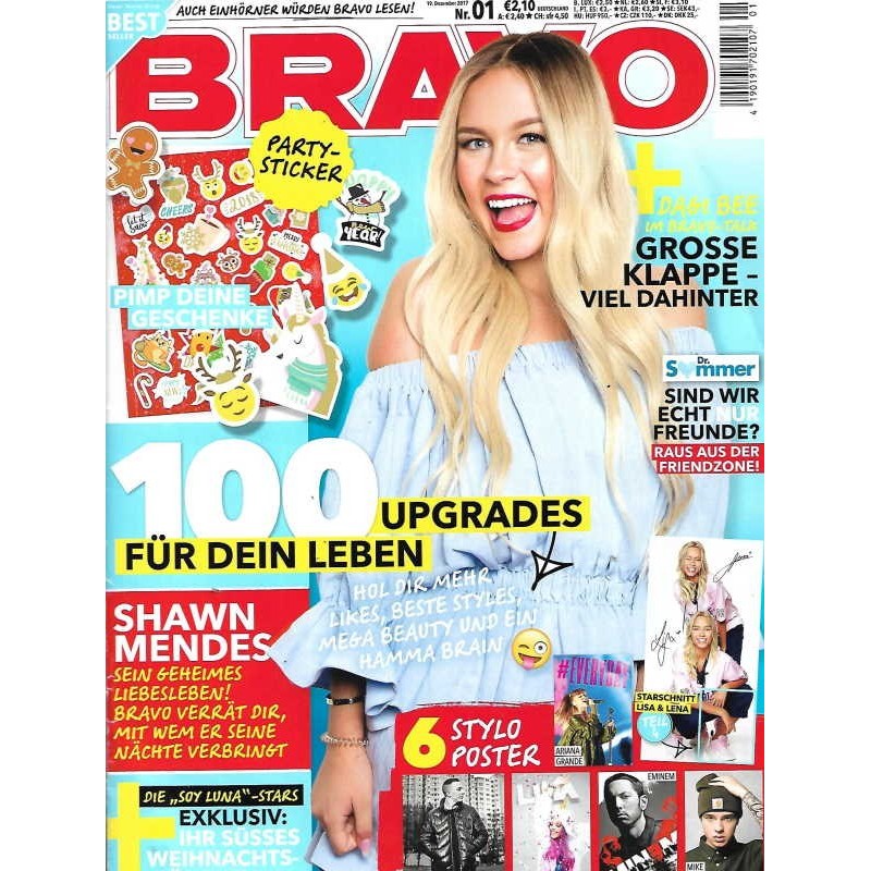 BRAVO Nr.1 / 19 Dezember 2017 - Dagi Bee im Bravo Talk