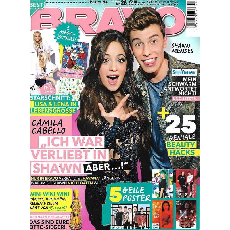 BRAVO Nr.26 / 6 Dezember 2017 - Camila Cabello & Shawn Mendes