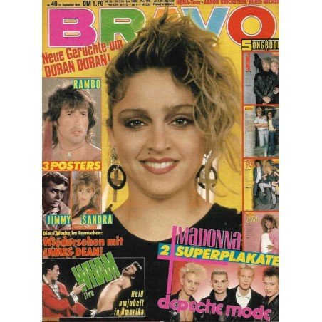 BRAVO Nr.16 / 26 September 1985 - Madonna