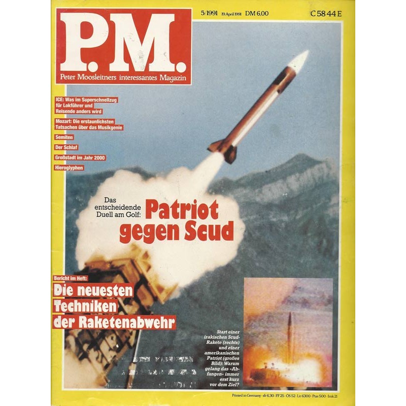 P.M. Ausgabe Mai 5/1991 - Patriot gegen Scud