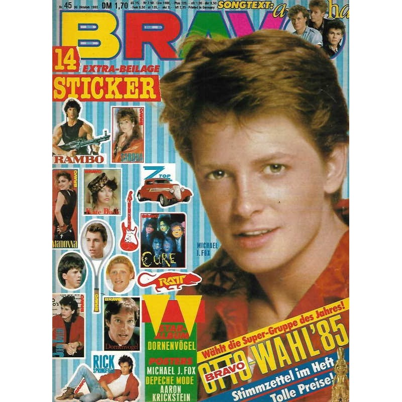 BRAVO Nr.45 / 30 Oktober 1985 - Michael J. Fox