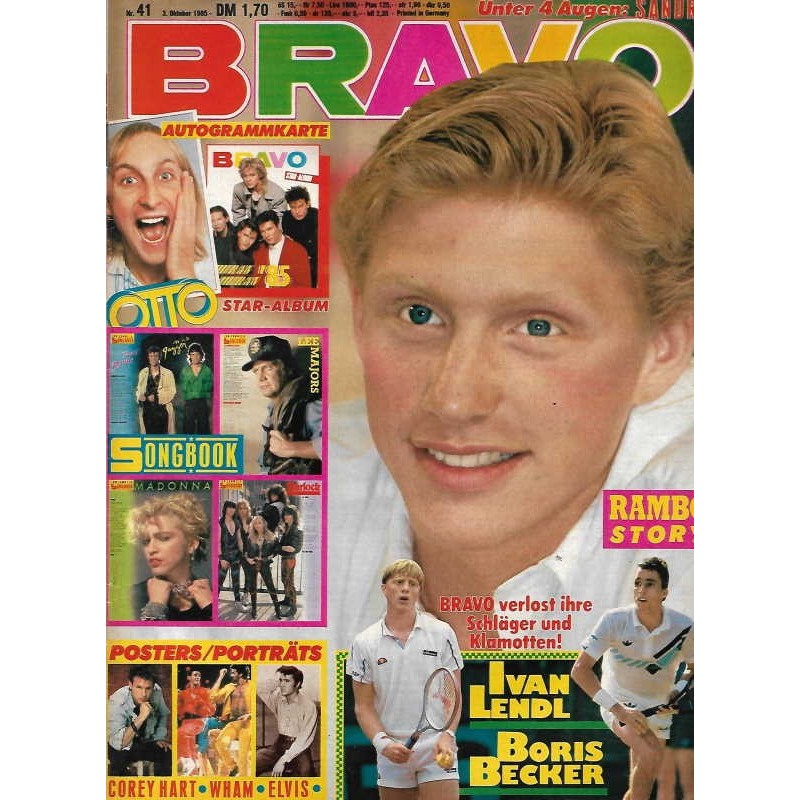 BRAVO Nr.41 / 3 Oktober 1985 - Boris Becker