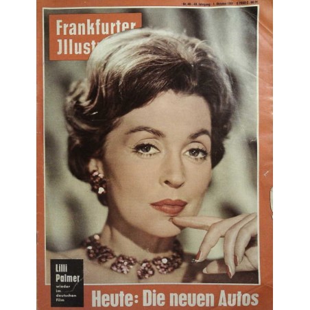Frankfurter Illustrierte Nr.40 / 1 Oktober 1961 - Lilli Palmer