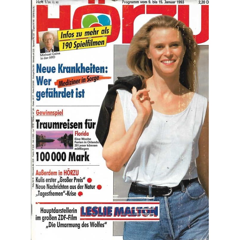 HÖRZU 1 / 9 bis 15 Januar 1993 - Leslie Malton