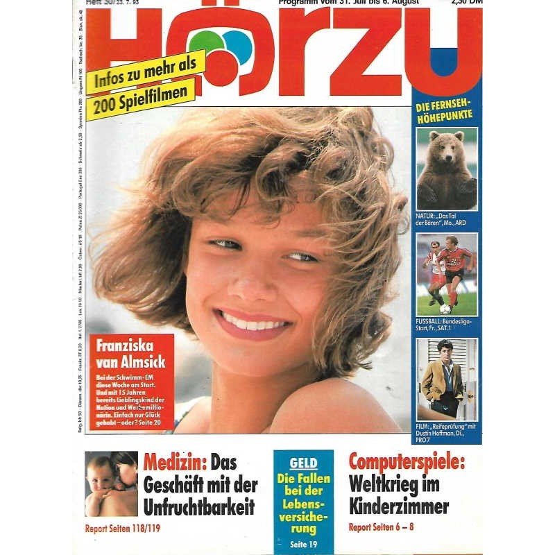 HÖRZU 30 / 31 Juli bis 6 August 1993 - Franziska van Almsick