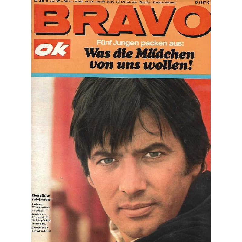 BRAVO Nr.26 / 19 Juni 1967 - Pierre Brice reitet wieder