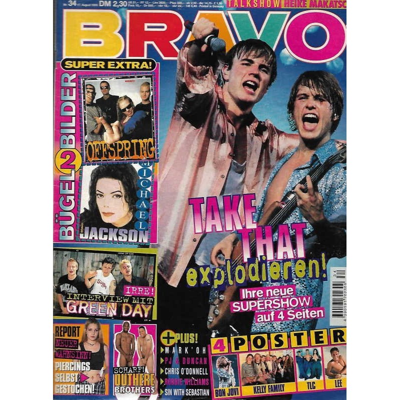 BRAVO Nr.34 / 17 August 1995 - Take That explodieren!