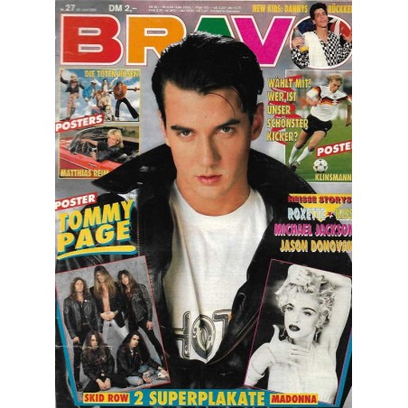 BRAVO Nr.27 / 28 Juni 1990 - Tommy Page