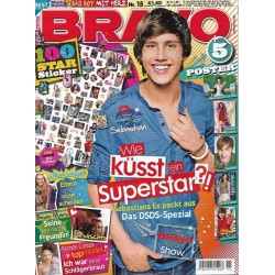 BRAVO Nr.15 / 6 April 2011 - Wie küsst ein Superstar?!