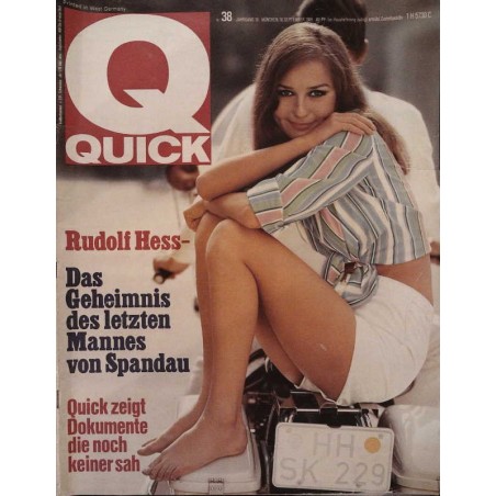 Quick Heft Nr.38 / 18 September 1966 - Rudolf Hess