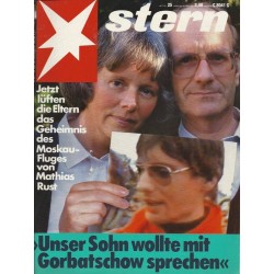 stern Heft Nr.25 / 10 Juni 1987 - Unser Sohn wollte mit Gorbatschow sprechen