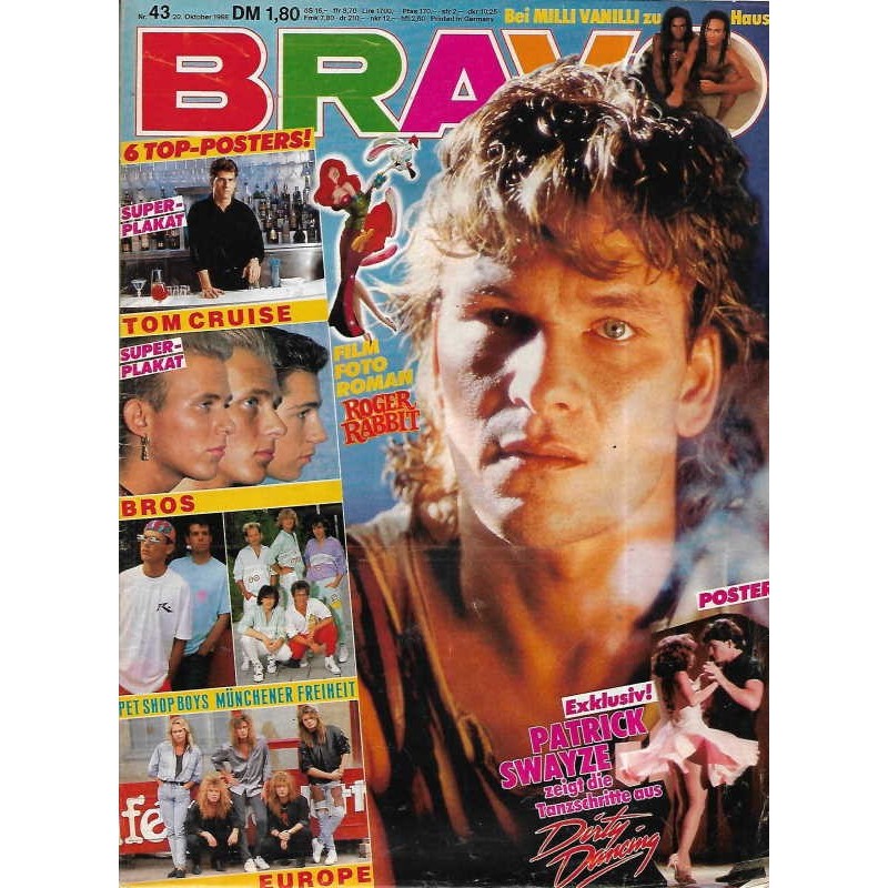 BRAVO Nr.43 / 20 Oktober 1988 - Patrick Swayze