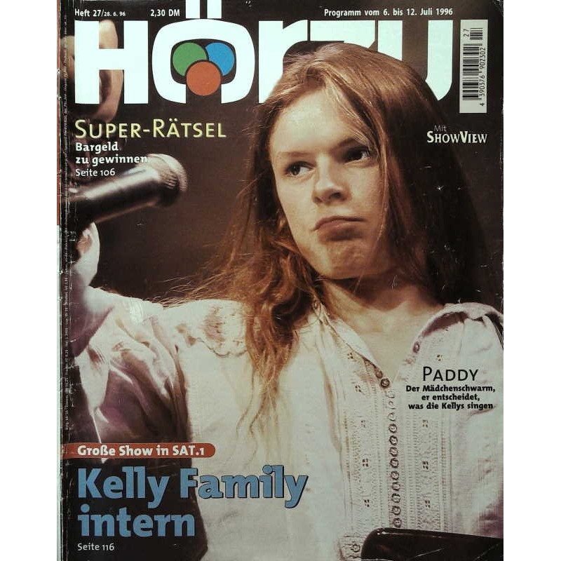 HÖRZU 27 / 6 bis 12 Juli 1996 - Paddy von Kelly Family