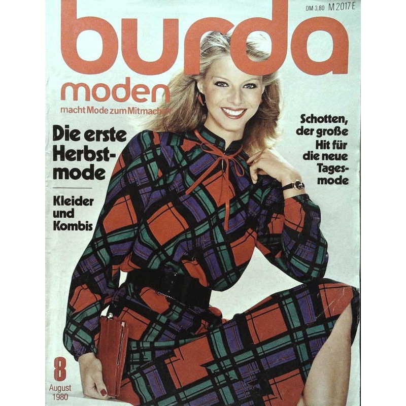 burda Moden 8/August 1980 - Schotten