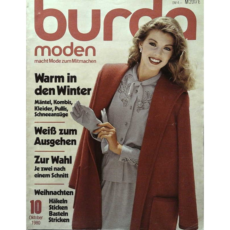 burda Moden 10/Oktober 1980 - Warm im Winter
