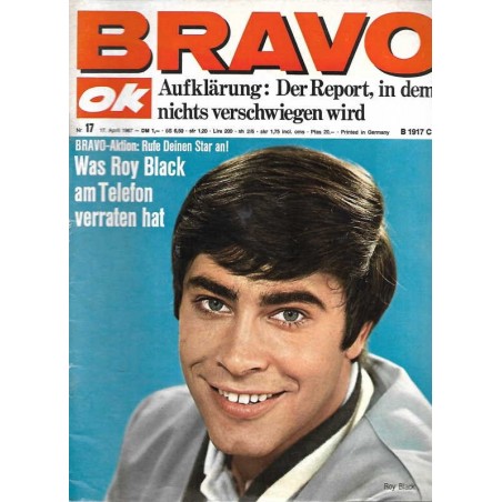 BRAVO OK Nr.17 / 17 April 1967 - Roy Black