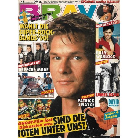 BRAVO Nr.45 / 31 Oktober 1990 - Patrick Swayze