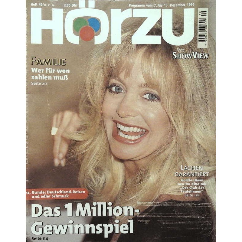HÖRZU 49 / 7 bis 13 Dezember 1996 - Goldie Hawn