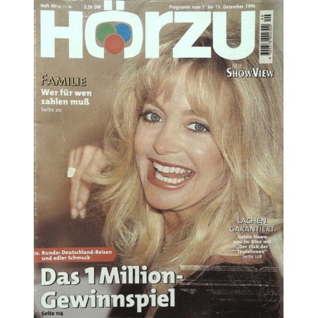 HÖRZU 49 / 7 bis 13 Dezember 1996 - Goldie Hawn