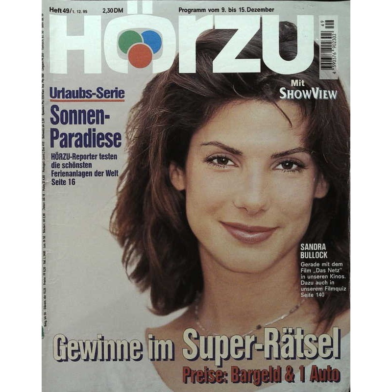 HÖRZU 49 / 9 bis 15 Dezember 1995 - Sandra Bullock
