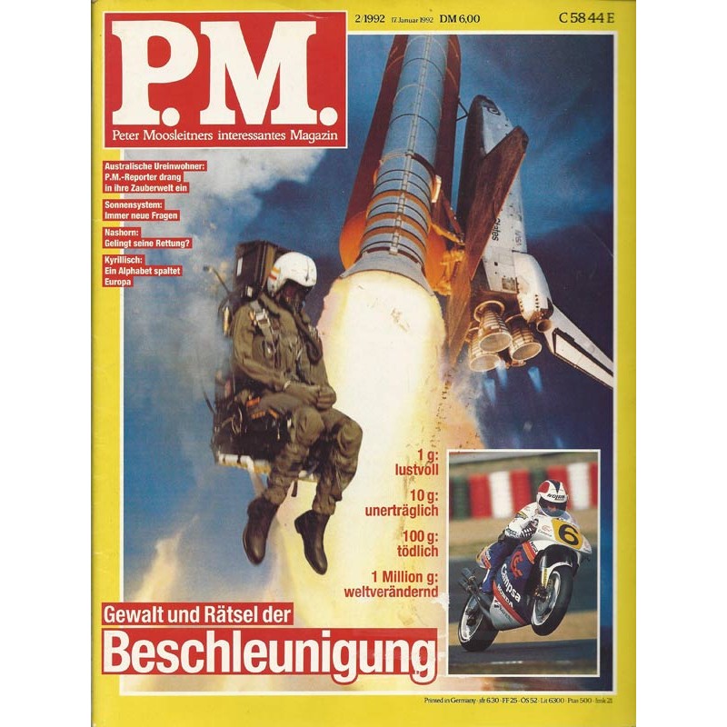P.M. Ausgabe Februar 2/1992 - Gewalt und Rätsel der Beschleunigung