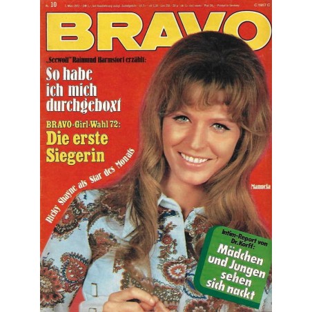 BRAVO Nr.10 / 1 März 1972 - Manuela