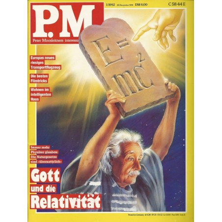 P.M. Ausgabe Januar 1/1992 - Gott und die Relativität P.M. Ausgabe Januar 1/1992 - Gott und die Relativität
