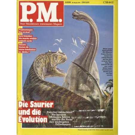 P.M. Ausgabe November 11/1991 - Die Saurier und die Evolution