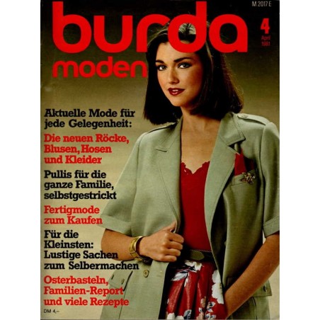burda Moden 4/April 1981 - Aktuelle Mode