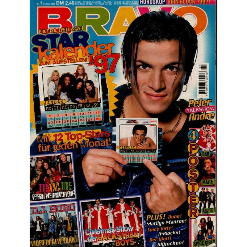 BRAVO Nr.1 / 24 Dezember 1996 - Peter Andre