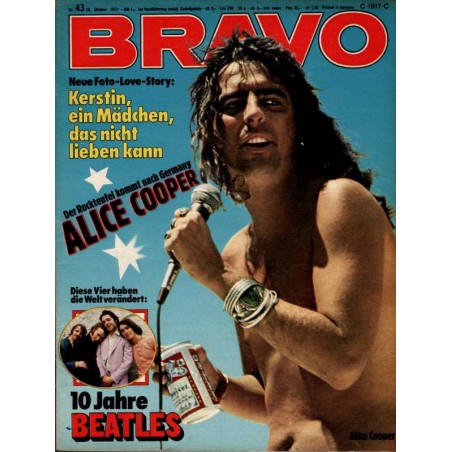 BRAVO Nr.43 / 18 Oktober 1972 - Alice Cooper