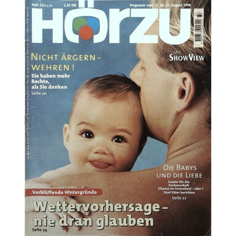 HÖRZU 33 / 17 bis 23 August 1996 - Die Babys und die Liebe