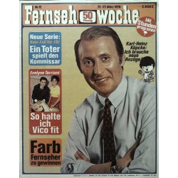 Fernsehwoche Nr. 12 / 21 bis 27 März 1970 - Karl-Heinz Köpcke