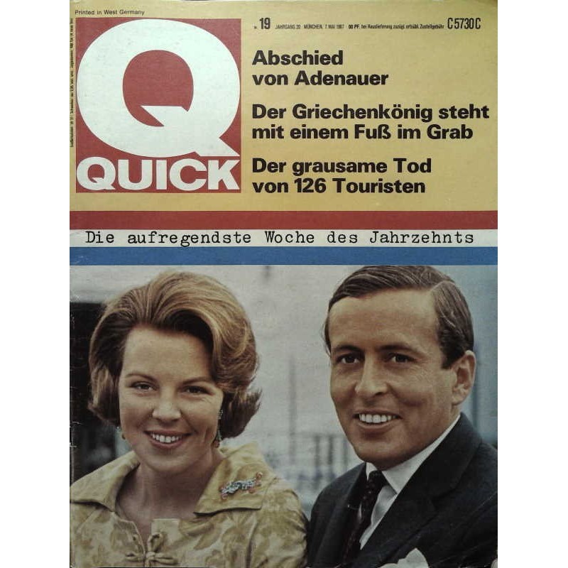 Quick Heft Nr.19 / 7 Mai 1967 - Kronprinzessin Beatrix
