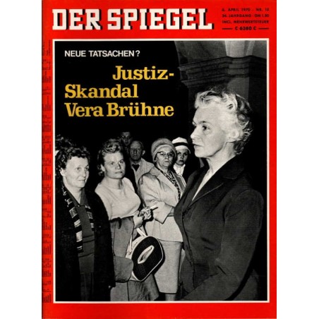 Der Spiegel Nr.15 / 6 April 1970 - Vera Brühne