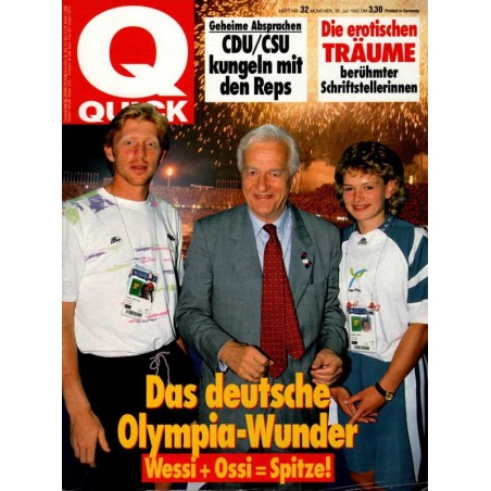 Quick Heft Nr.32 / 30 Juli 1992 - Olympie Wunder