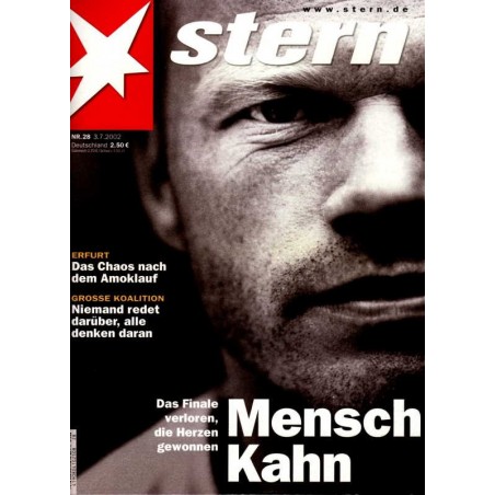 stern Heft Nr.28 / 3 Juli 2002 - Mensch Kahn