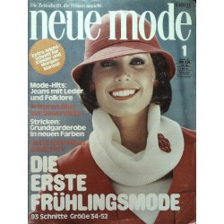 neue mode 1/Januar 1977 - Frühlingsmode