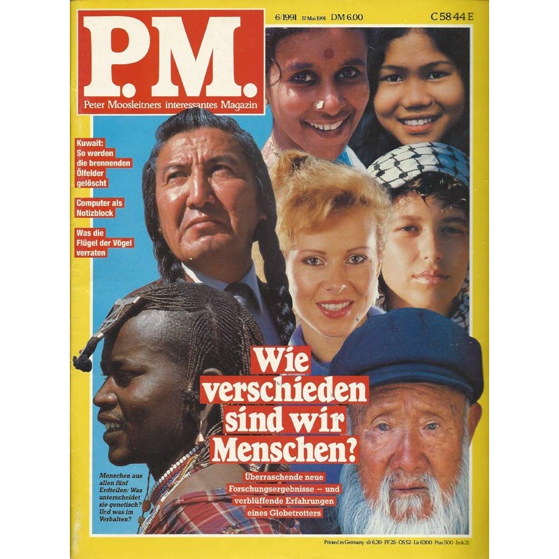 P.M. Ausgabe Juni 6/1991 - Wie verschieden sind wir?