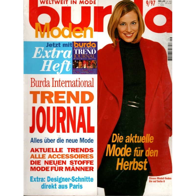 burda Moden 9/September 1997 - Rot und Camel