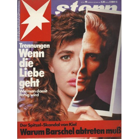 stern Heft Nr.40 / 24 September 1987 - Wenn die Liebe geht