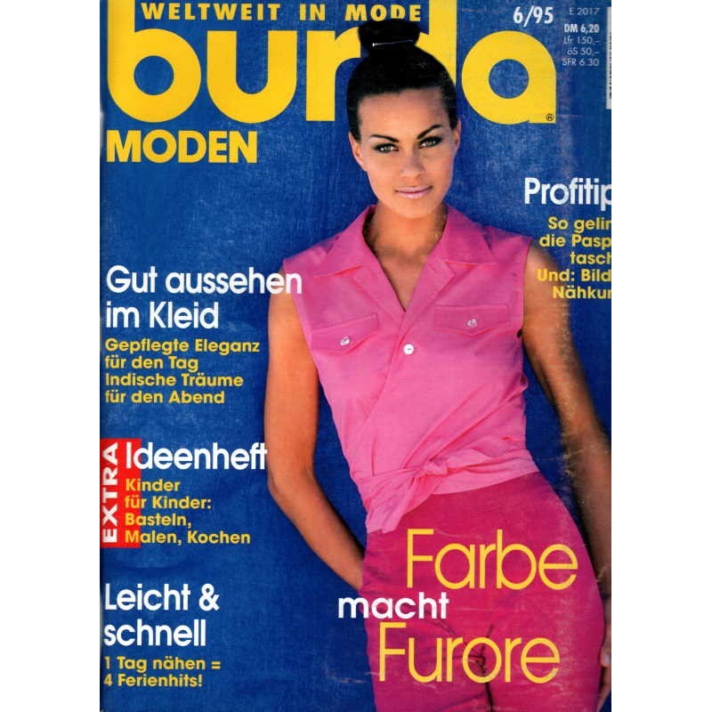 burda Moden 6/Juni 1995 - Farbe macht Furore