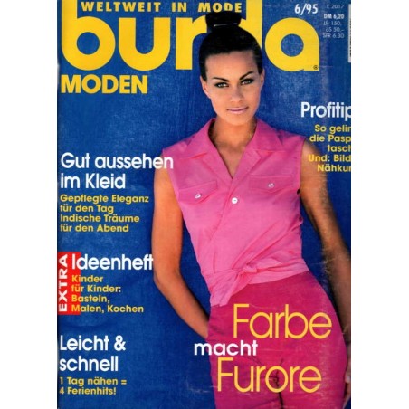 burda Moden 6/Juni 1995 - Farbe macht Furore