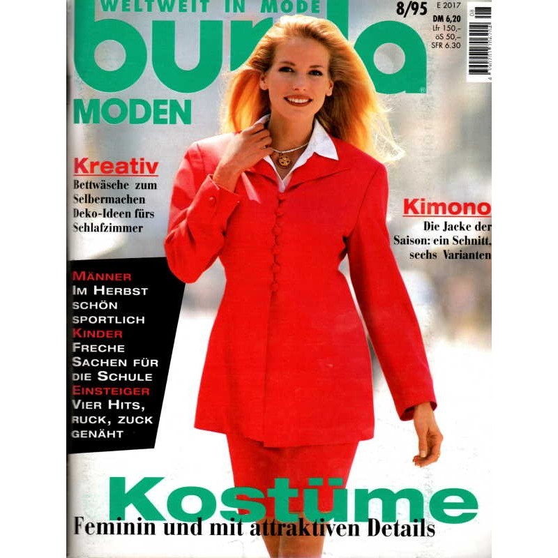 burda Moden 8/August 1995 - Kostüme
