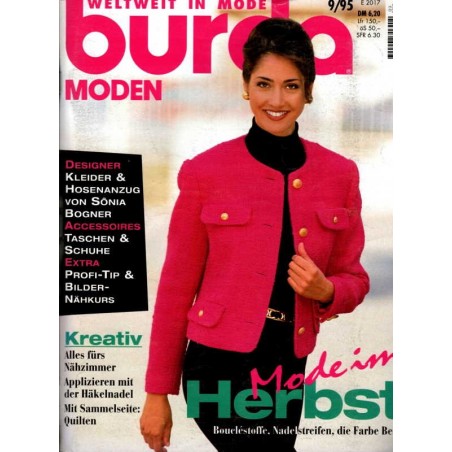 burda Moden 9/September 1995 - Mode im Herbst