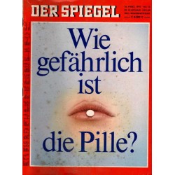 Der Spiegel Nr.12 / 16 März 1970 - Wie gefährlich ist die Pille?