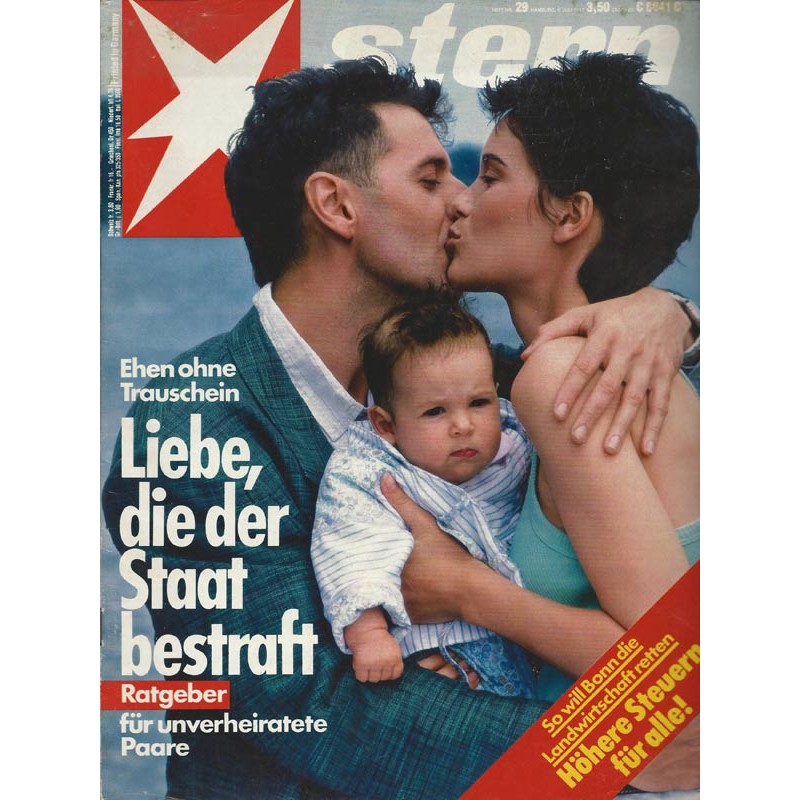 stern Heft Nr.29 / 9 Juli 1987 - Liebe, die der Staat bestraft