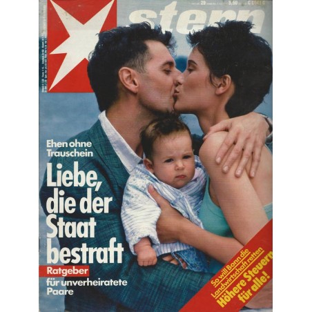 stern Heft Nr.29 / 9 Juli 1987 - Liebe, die der Staat bestraft