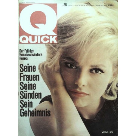 Quick Heft Nr.35 / 29 August 1965 - Virna Lisi
